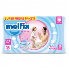 Molfix 7 Baby Diaper Pant 19+ kg 36 Pcs (Made in Turkey)